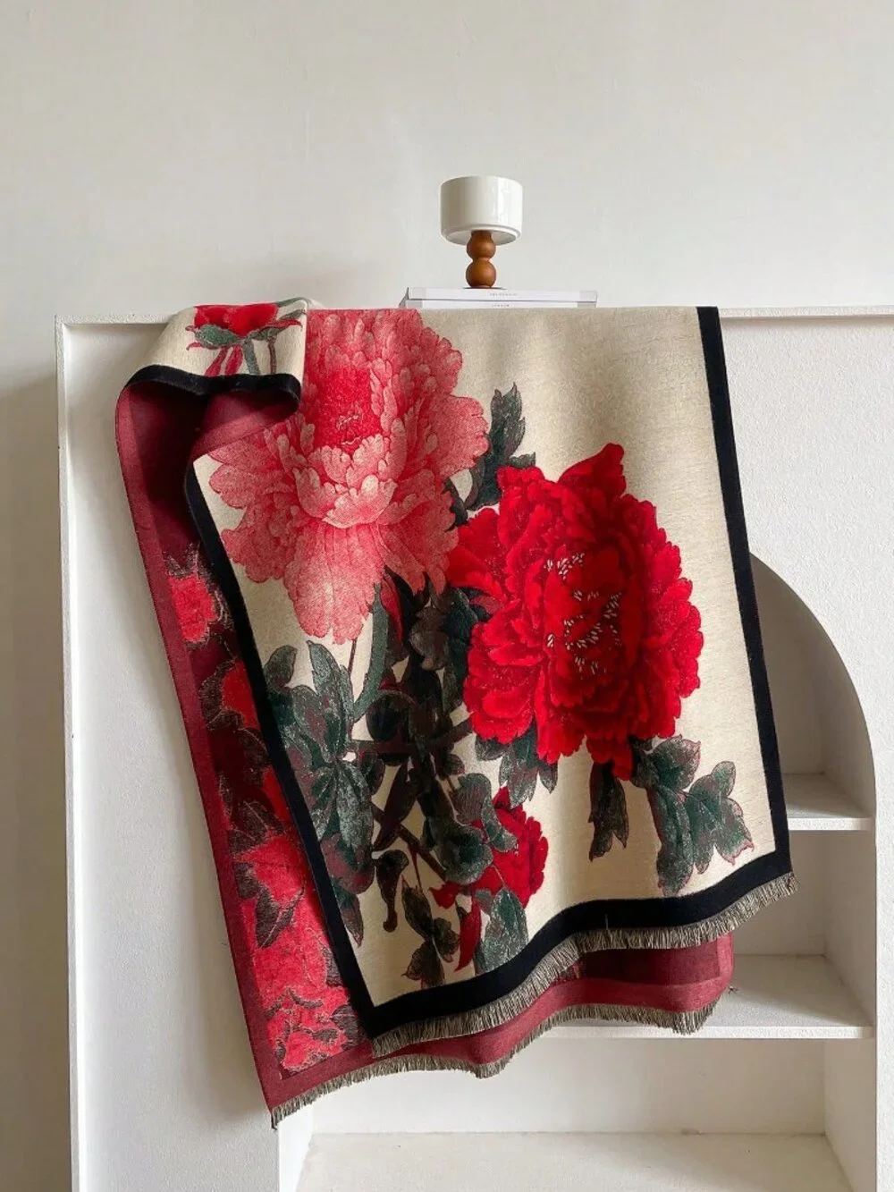 Multicolor floral Casual Women's Jacquard Thick Rectangular Scarf